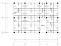 某餐厅混凝土结构彩钢板屋面施工图（CAD）