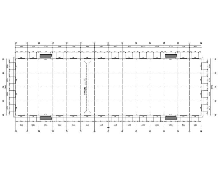 多跨24米的钢结构厂房资料下载-24米单跨钢结构厂房结构施工图（CAD）
