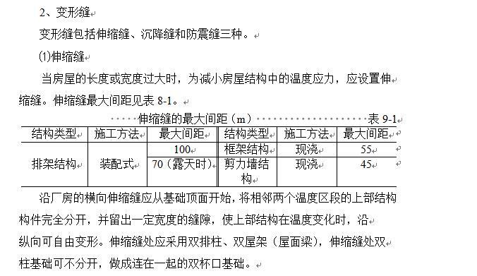 单层厂房排架结构-变形缝5