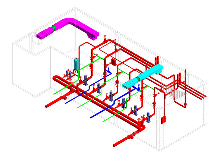 bim二级设备15期第4题消防水泵房