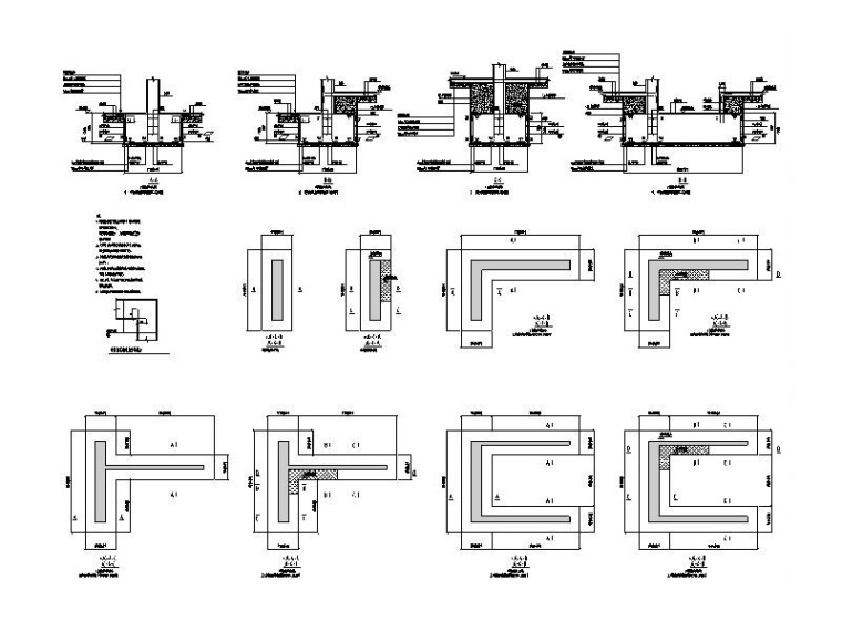 建筑基础详图CAD资料下载-条形基础配筋详图CAD