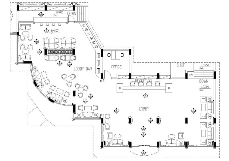 3000m酒店设计效果图资料下载-​某酒店整套施工图+效果图+材料表+家具表