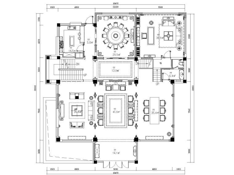 古典中式别墅施工图资料下载-苏州某古典中式别墅样板间施工图