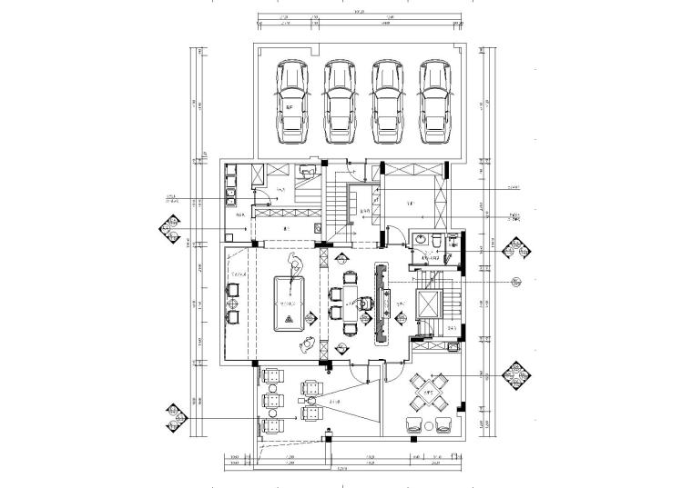 精品新中式施工图资料下载-现代中式600㎡新中式三层别墅施工图+效果图