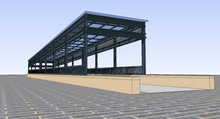 车库入口设计意向资料下载-车库入口建筑模型设计（六） 