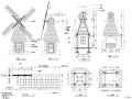 风车售卖亭施工CAD大样详图