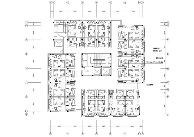 客房工程施工图纸资料下载-杭州新新饭店东楼客房层改造装饰工程施工图