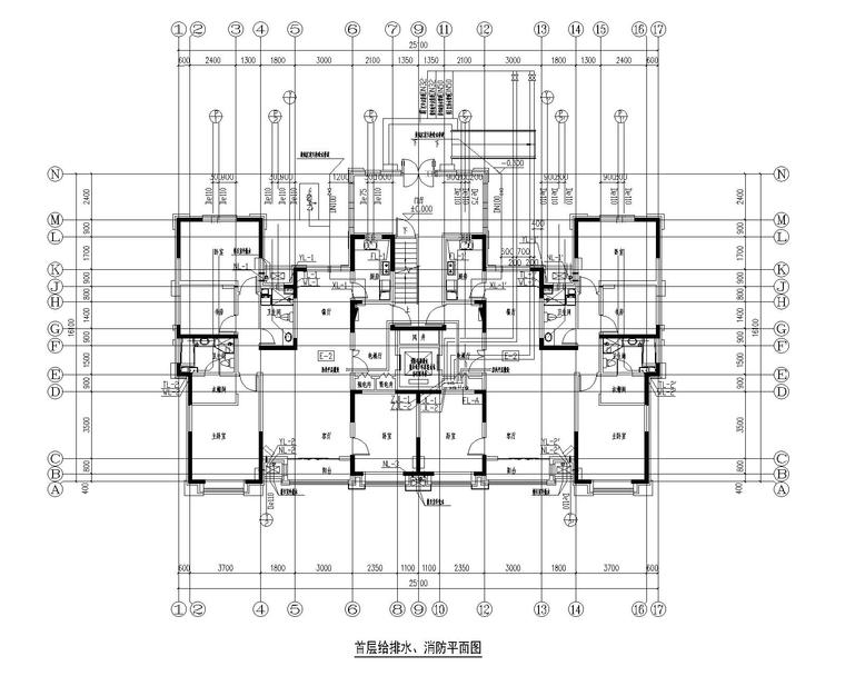 路混凝土施工图资料下载-中建威海路项目11#楼给排水施工图