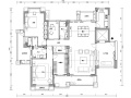 福建170平两居室公寓装修施工图+效果图