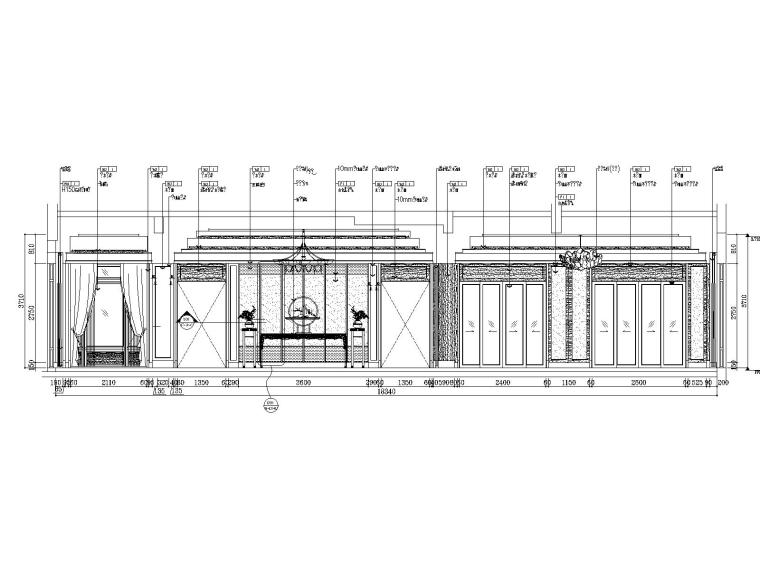 苏州中航樾玺63号古典中式别墅样板间施工图-立面图（1）