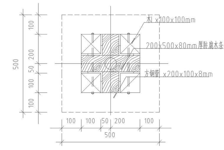 园林景观节点详图|廊架施工图设计四-园林景观节点详图廊架施工图设计四 (3)