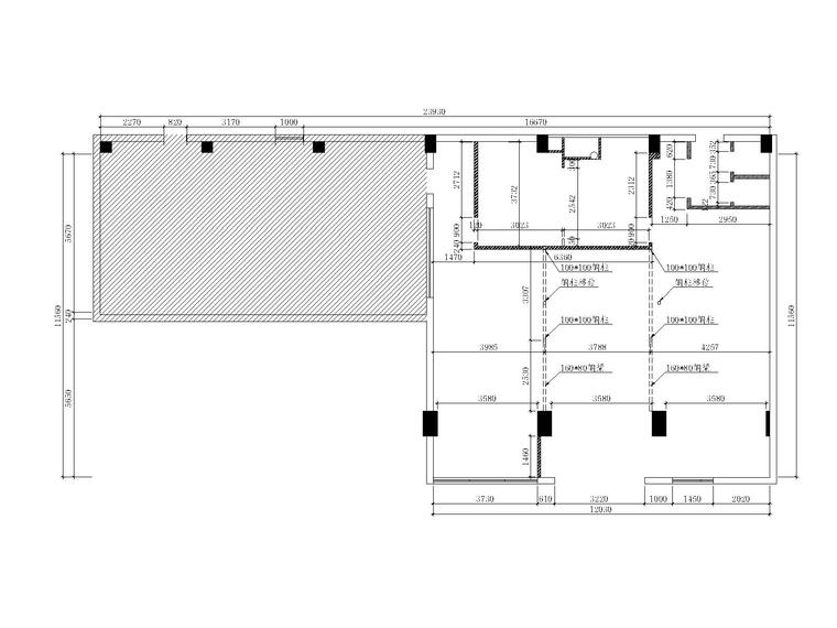 粤来记港式茶餐厅高清效果图+CAD施工图-新建墙体图