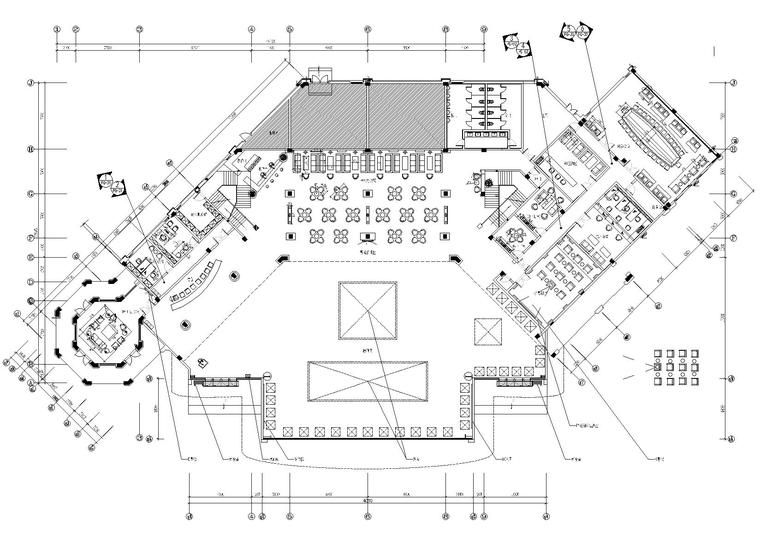 营销中心水电施工图资料下载-[福州]名城国际欧式风格营销中心装饰施工图