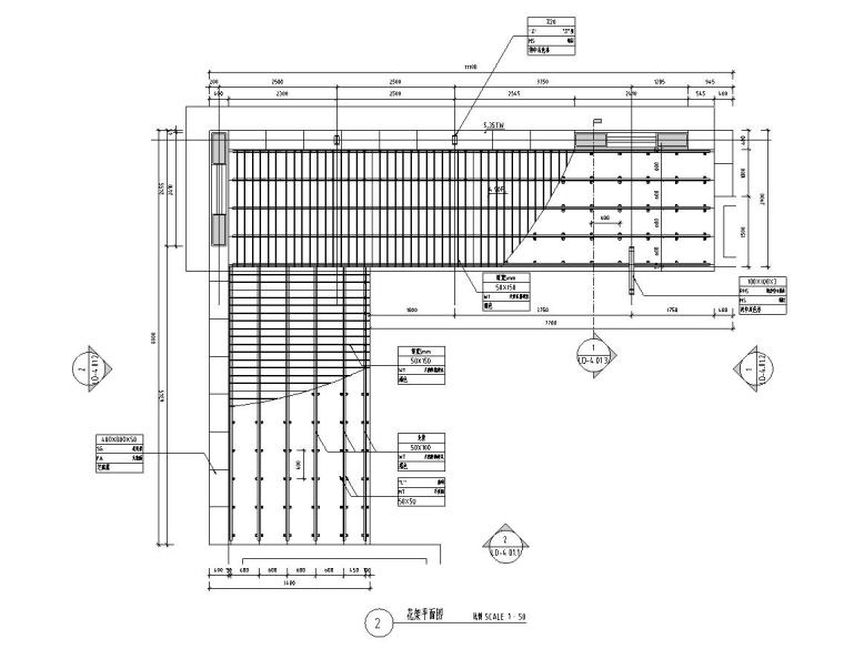 施工节点景观资料下载-园林景观节点详图|廊架施工图设计六