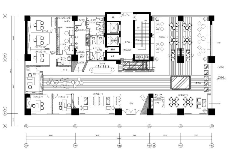 售楼部景观区施工图资料下载-[广东]惠州某楼盘售楼部装饰施工图+效果图