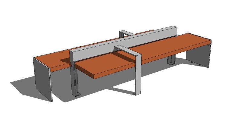 景观座椅设计su资料下载-条形座椅景观模型设计41-50