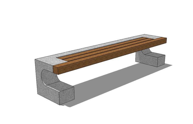 cad公园景观座椅资料下载-条形座椅景观模型设计61-70