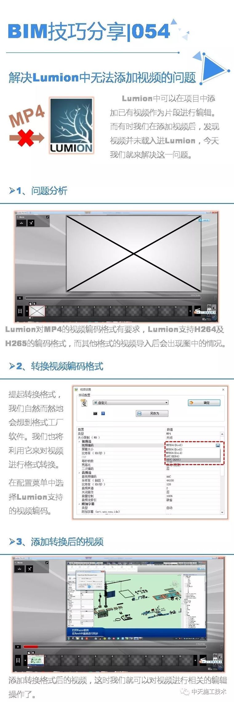 lumion视频动画资料下载-如何解决Lumion中无法添加视频的问题