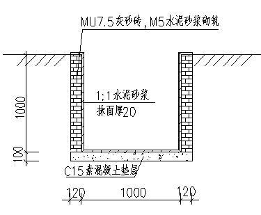 土钉墙深基坑专项安全施工（Word，57页）-剖面图