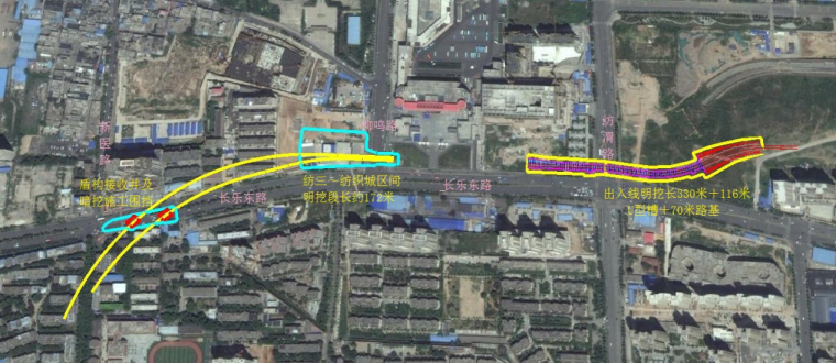 [西安]地铁车站土建施工实施性施工组织设计-32TJSG-27标路线图