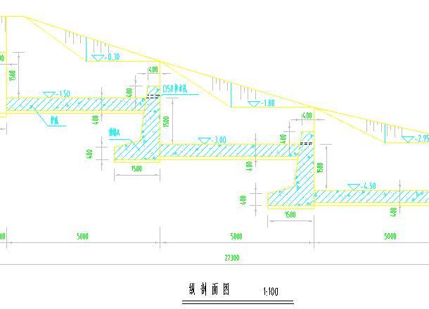 弃渣场典型设计图资料下载-多极跌水典型设计图(1)