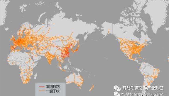 高速地形图cad资料下载-2020年铁路地图，看全球高铁分布