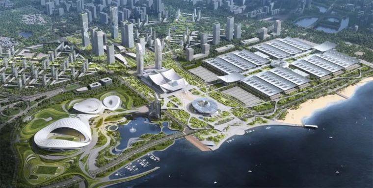2020建筑竞赛资料下载-厦门“一场两馆、新会展中心”竞赛中标作品