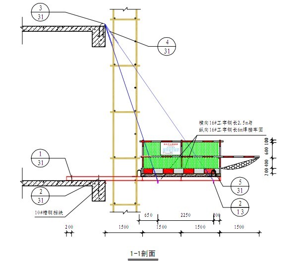 施工电梯处平台资料下载-医院门诊楼扩建工程卸料平台施工方案