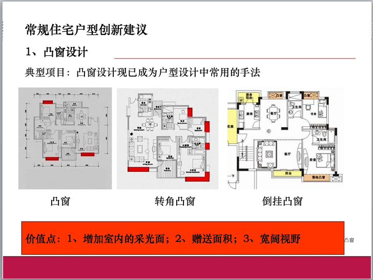 住宅建筑设计原理及户型创新设计（126页）-凸窗设计