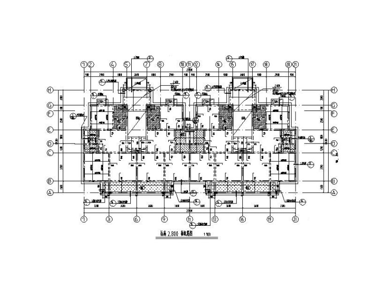 二层办公楼结构施工图图纸资料下载-6层剪力墙住宅+物业办公楼结构施工图2016