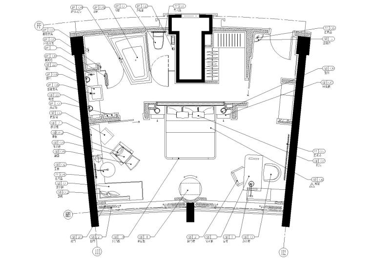 灯具样式图纸资料下载-[北京]国际大酒店D型客房装修项目施工图