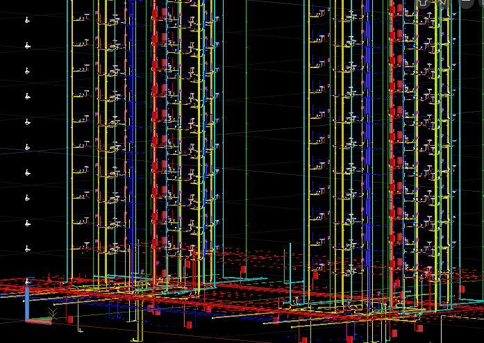 住宅楼项目bim丨图纸+模型+算量+场布+BIM5D-机电BIM