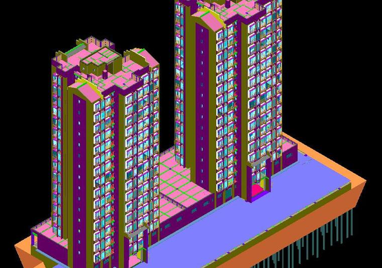 住宅楼项目bim丨图纸+模型+算量+场布+BIM5D-BIM模型