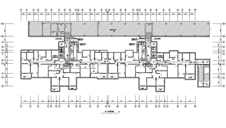 江苏住宅小区及配套底层商业全套施工图-应急照明平面图