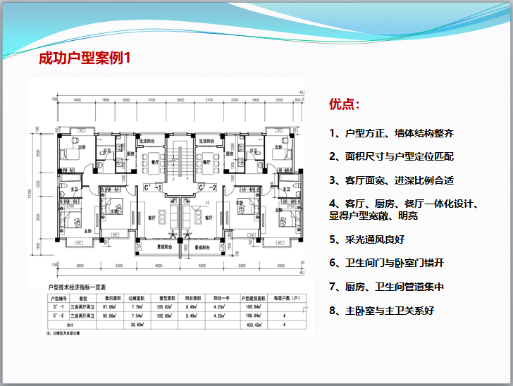 住宅小区设计控制要点（PPT）-成功户型案例