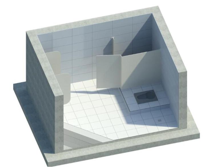 创优BIM质量样板族（结构+装饰装修+屋面）-多水房间地砖排布