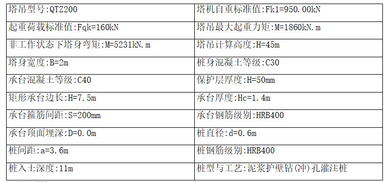 塔吊基础和塔吊承台资料下载-环境科学大楼项目塔吊基础方案