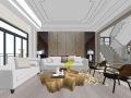 室内SU模型_新中式风格整体家装模型设计