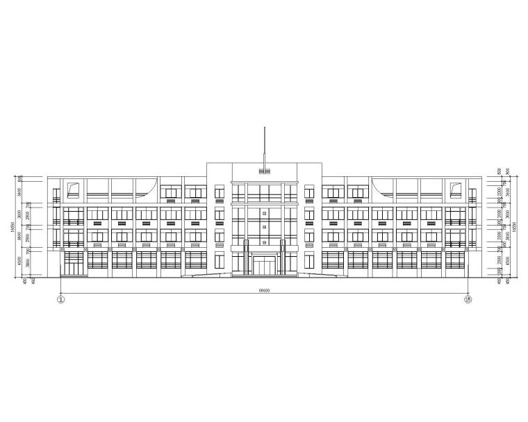 10层办公楼建筑施工图资料下载-四层办公楼混凝土结构施工图（CAD含建筑）