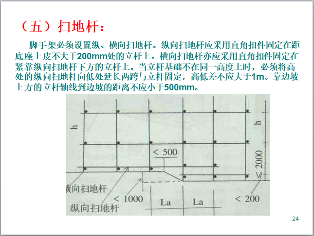 脚手架工程安全防护课件PPT-扫地杆