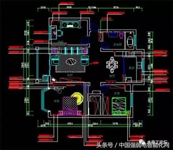 水电安装工程设计图纸，图纸符号代表什么？_6