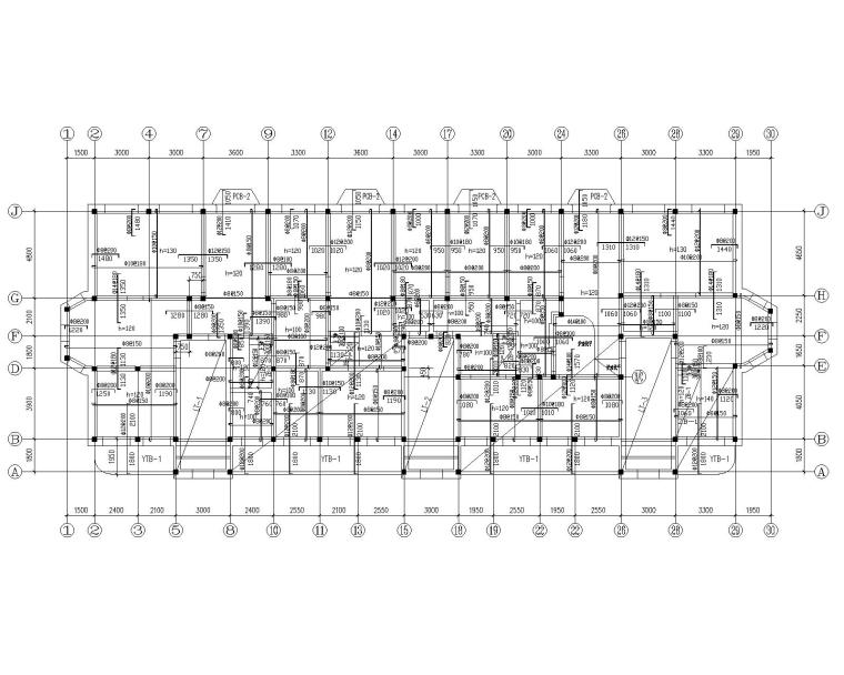 单层砖混库房施工图资料下载-某4层砖混住宅结构施工图（CAD）