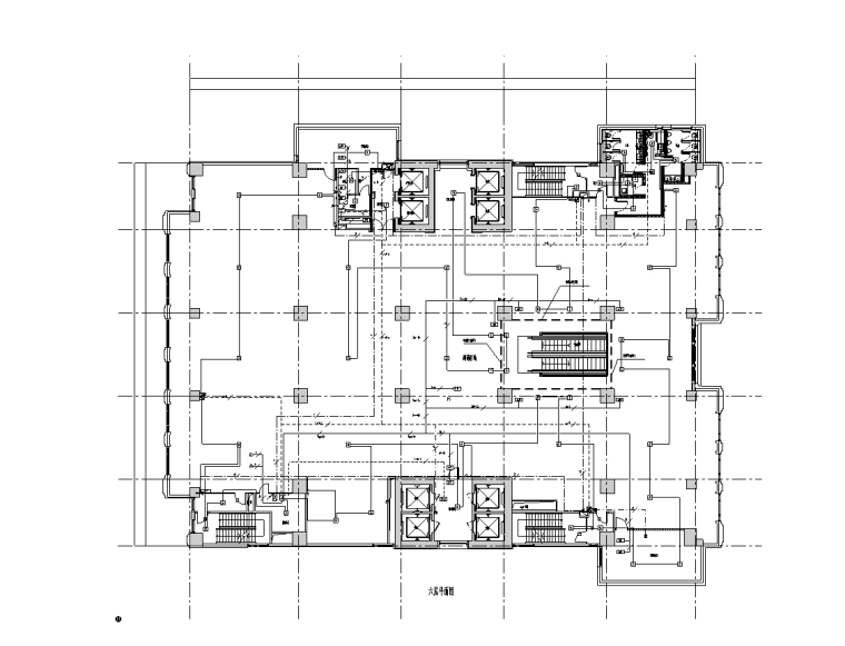 6层房屋全套施工图资料下载-南京广场6层甲级写字楼机电全套施工图