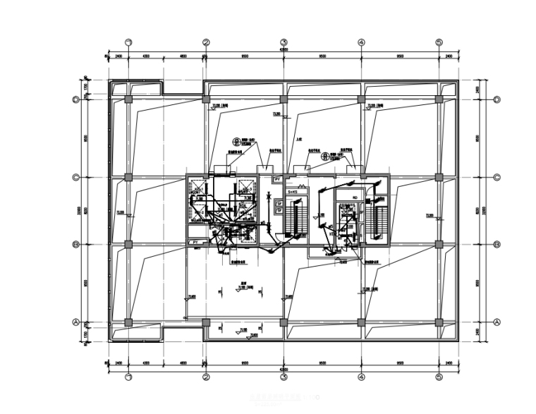 写字楼楼建筑结构设计图资料下载-深圳15层商业办公楼全套电气图（绿色申报）