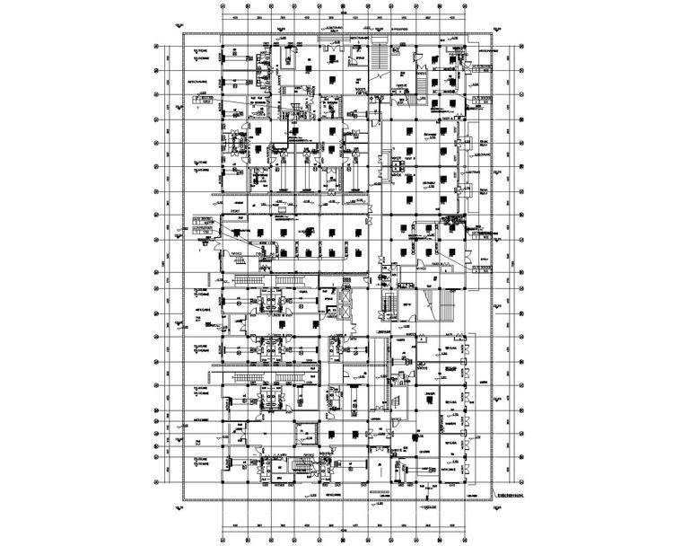 陕西汉中_汉街项目暖通施工图-A-09#楼一层空调通风平面图