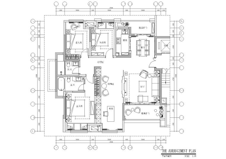 渝中区su模型资料下载-[重庆]财信·渝中城四套公寓样板房施工图