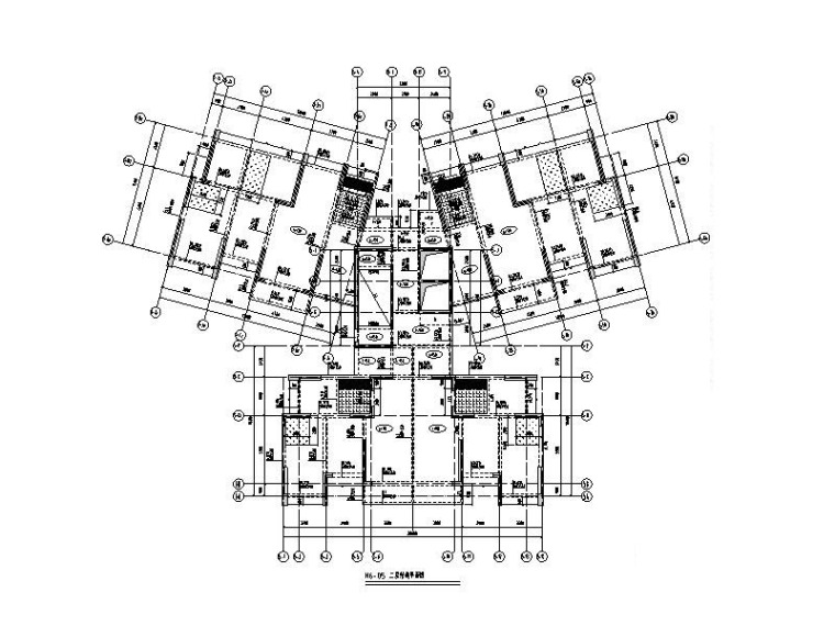 高层商业带裙房结构图资料下载-住宅塔楼+商业裙房+洋房+幼儿园全套结构图