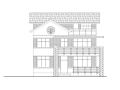 单家独院式三层别墅建筑方案图（CAD）