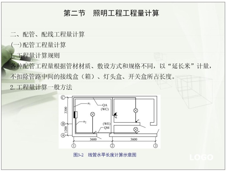 电气设备安装工程工程量计算规则-2、配管、配线工程量计算