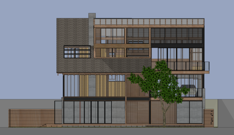 现代住宅家居空间斜面木结构建筑设计SU模型-}E5YM31G(FHLHA1T)8ITV%9